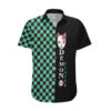 Anime Demon Slayers Tanjiro Hawaiian Shirt Ichimatsu Checkered Pattern TS07 2.jpg