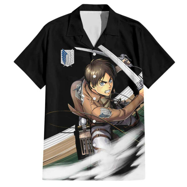 Eren Yeager Attack On Titan Hawaiian Shirt Anime 1.jpg