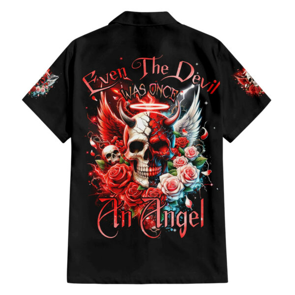 Evil Angel Skull Hawaiian Shirt Even The Devil Was Once An Angel 1.jpg