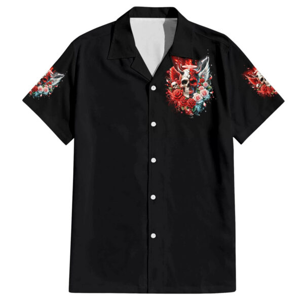 Evil Angel Skull Hawaiian Shirt Even The Devil Was Once An Angel 2.jpg