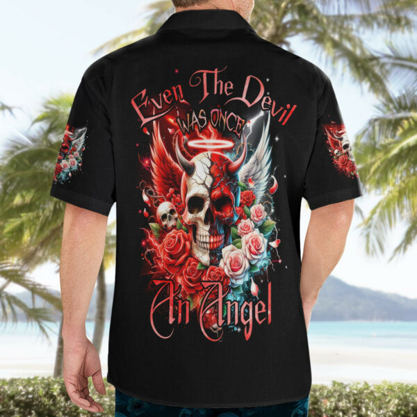 Evil Angel Skull Hawaiian Shirt Even The Devil Was Once An Angel 4.jpg