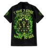 Flame Skull Hawaiian Shirt I Have 3 Sides Quite Sweet Funny Crazy 1.jpg