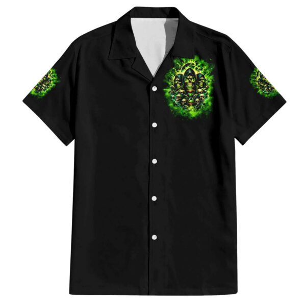 Flame Skull Hawaiian Shirt I Have 3 Sides Quite Sweet Funny Crazy 2.jpg