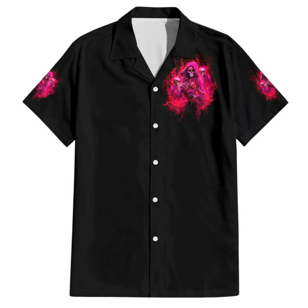 Flame Skull Hawaiian Shirt I Have 3 Sides Quite Sweet Funny Crazy And The Side You Never See 2.jpg