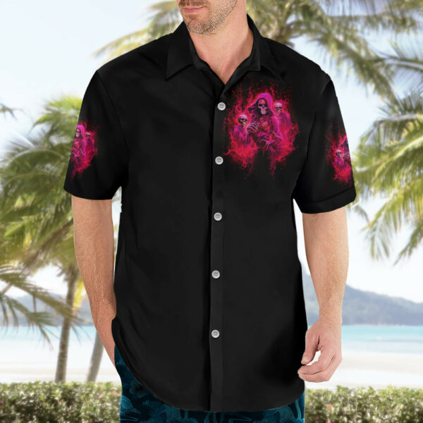 Flame Skull Hawaiian Shirt I Have 3 Sides Quite Sweet Funny Crazy And The Side You Never See 3.jpg