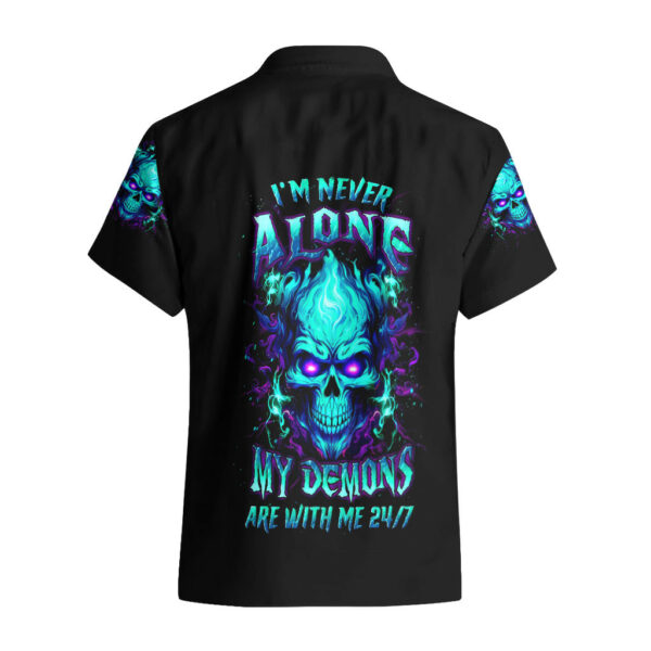 Flame Skull Hawaiian Shirt Im Never Alone My Demons With Me 247 1.jpg