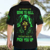 Flame Skull Hawaiian Shirt Of Course Im Going To Hell Im Just Here To Pick You Up 4.jpg