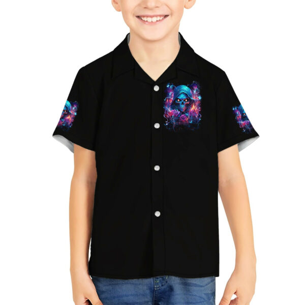 Flame Skull Hawaiian Shirt While You Are Talking Behind My Back Freel Free To Bend Down And Kiss My Ass 5.jpg
