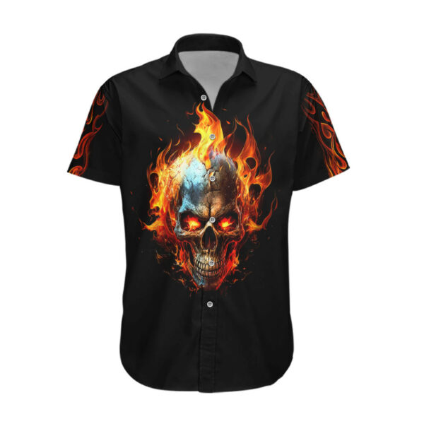 Flaming Skull Hawaiian Shirt Celestial Riders with Angel Wings 1.jpg