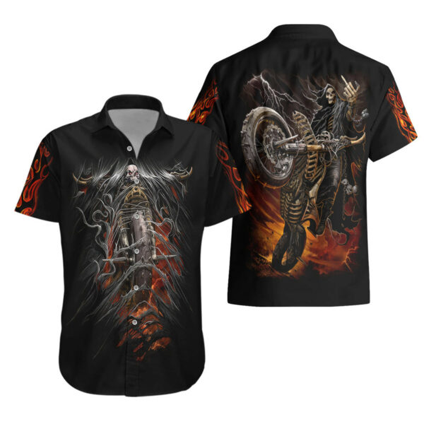 Flaming Skull Hawaiian Shirt Death Angel Riding Motocycle 3.jpg