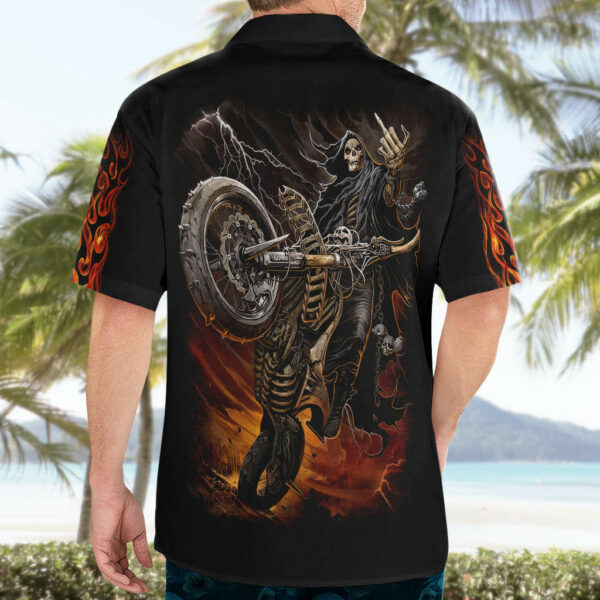 Flaming Skull Hawaiian Shirt Death Angel Riding Motocycle 5.jpg