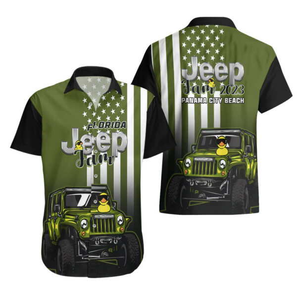 Florida Jeep Jam 2023 With Duck Hawaiian Shirt Green Verison 3.jpg