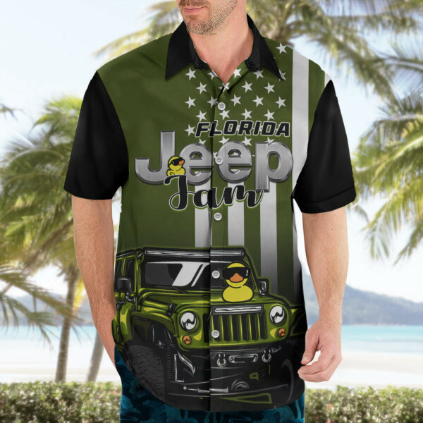 Florida Jeep Jam 2023 With Duck Hawaiian Shirt Green Verison 4.jpg