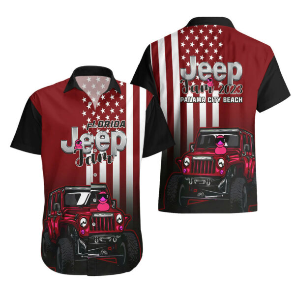 Florida Jeep Jam 2023 With Duck Hawaiian Shirt Red Verison 3.jpg