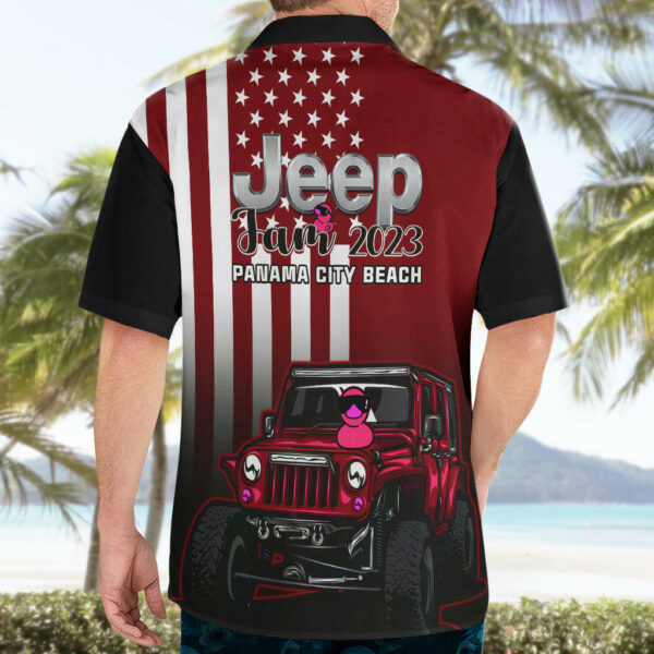 Florida Jeep Jam 2023 With Duck Hawaiian Shirt Red Verison 5.jpg