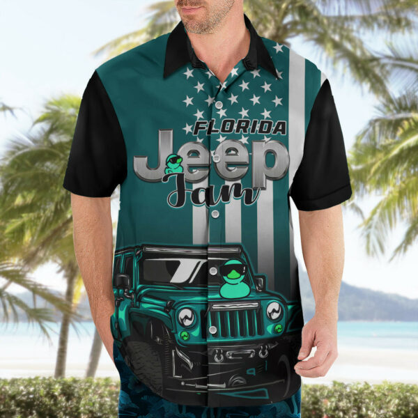 Florida Jeep Jam 2023 With Duck Hawaiian Shirt Turquoise Verison 4.jpg