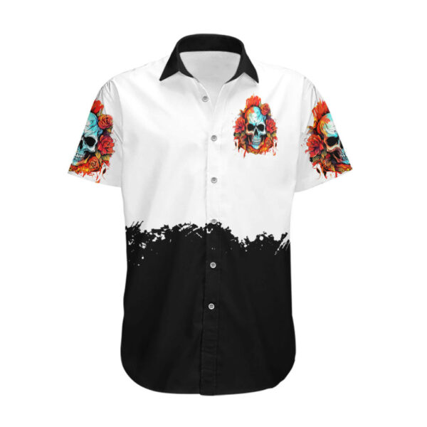 Flower Skull Hawaiian Shirt Dont Try To Figured Me Out I Special Kind Fire Flower 2.jpg