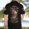 Flower Skull Hawaiian Shirt Iam A Sweet Girl Full Of Crazy 5.jpg