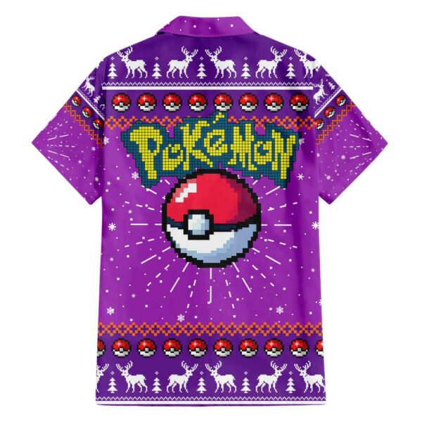 Gengar Pokemon Hawaiian Shirt Anime Pixel Christma Pattern 2.jpg
