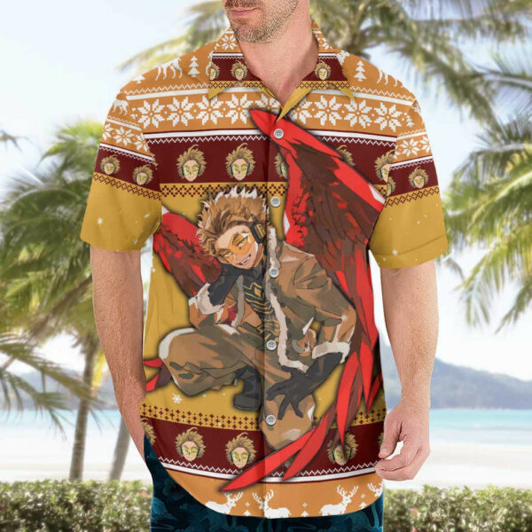 Hawks My Hero Academia Hawaiian Shirt Anime Mix Christmas 3.jpg