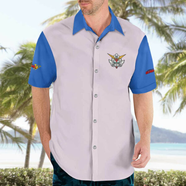 Heero Yuya x Wing Zero Gundam Wing Endless Waltz Hawaiian Shirt Anime 3.jpg