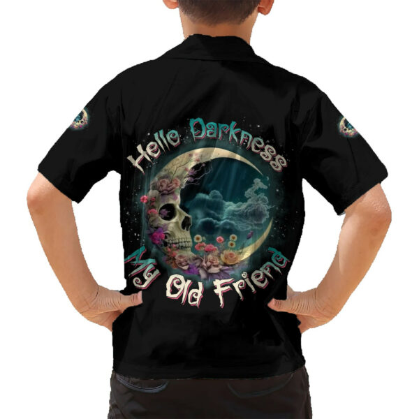 Hello Darkness My Old Friend Crescent Moon Skull Hawaiian Shirt 6.jpg