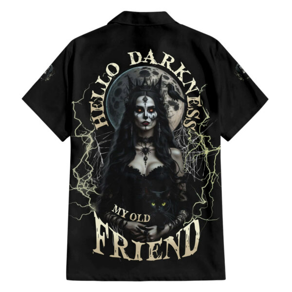 Hello Darkness My Old Friend Halloween Witch Hawaiian Shirt 1.jpg