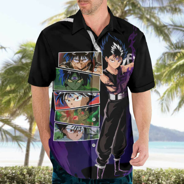Hiei YuYu Hakusho Hawaiian Shirt Anime 3.jpg