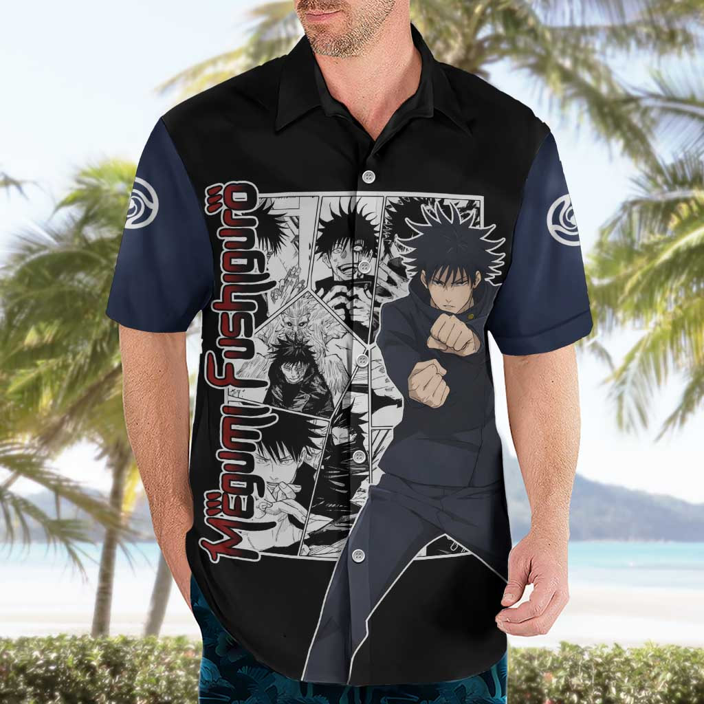 Megumi Fushiguro Jujustu Kaisen Hawaiian Shirt Anime Mix Manga 3.jpg