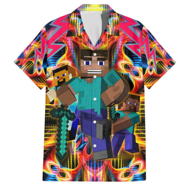 Power Minecraft Hawaiian Shirt Game Art Mix Trippy 1.jpg