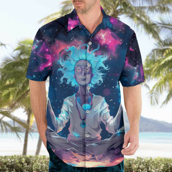 Rick and Morty Trippy Cosmic Rick Hoodie Hawaiian Shirt Trippy 3.jpg