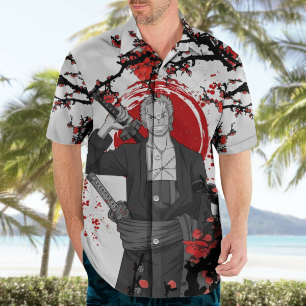 Roronoa Zoro Anime One Piece Japan Style Hawaiian Shirt 3.jpg