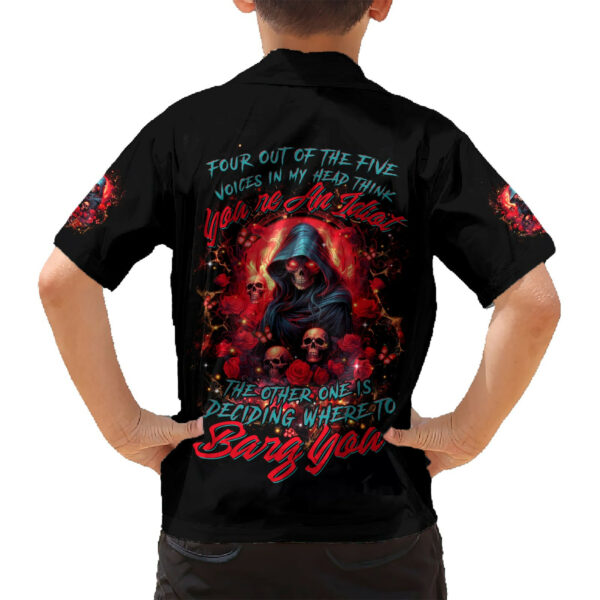 Rose Queen Hawaiian Shirt Four Out Of The Five Voices In My Head Think You re An Idiot 6.jpg