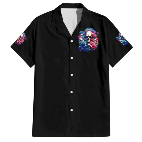 Rose Skull Hawaiian Shirt Assuming I Was Like Most Girls Was Your First Mistake 2.jpg