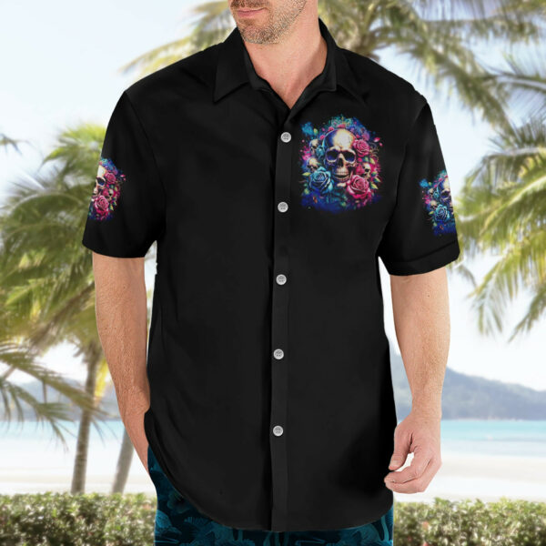 Rose Skull Hawaiian Shirt Assuming I Was Like Most Girls Was Your First Mistake 3.jpg