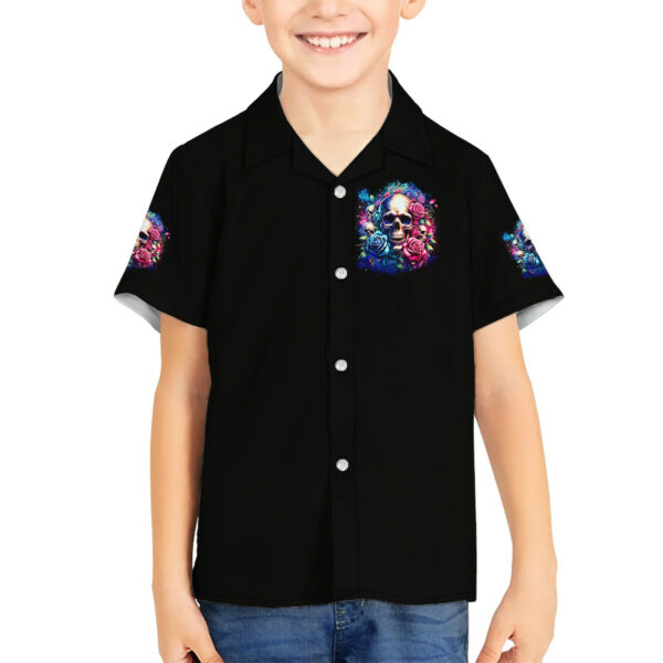 Rose Skull Hawaiian Shirt Assuming I Was Like Most Girls Was Your First Mistake 5.jpg