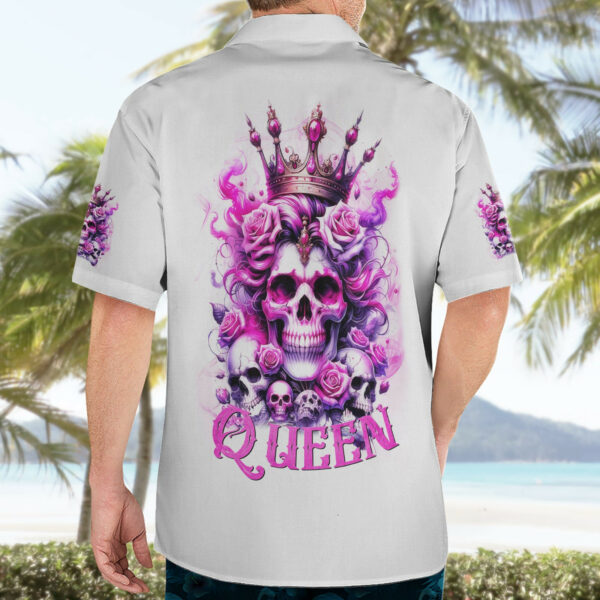 Rose Skull Hawaiian Shirt Queen Skull 4.jpg