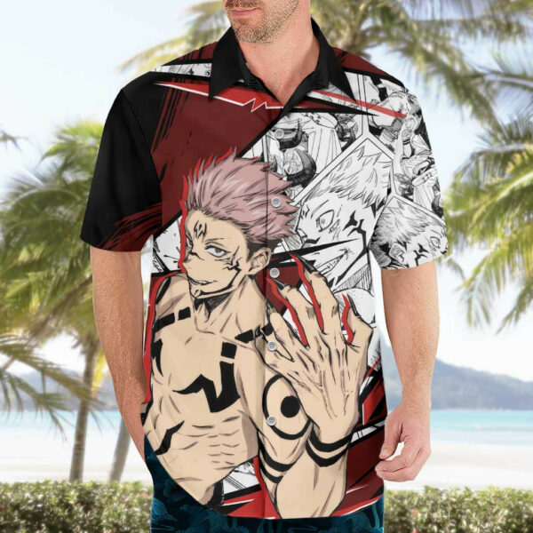 Ryomen Sukuna Jujutsu Kaisen Hawaiian Shirt Anime Mix Manga 3.jpg