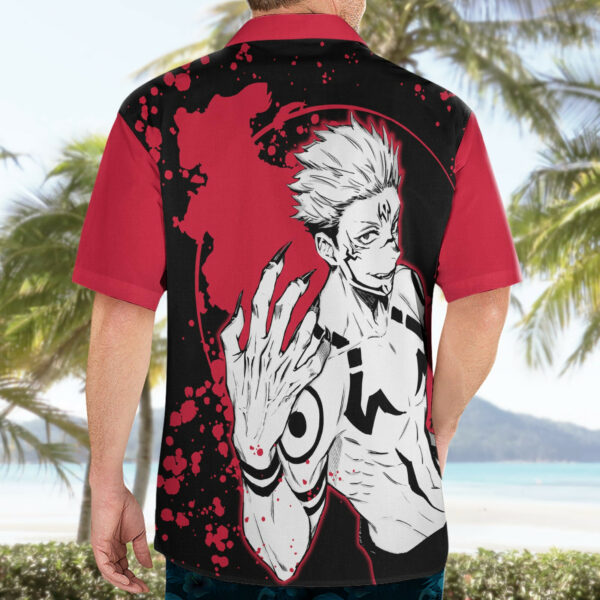 Ryomen Sukuna Jujutsu Kaisen Hawaiian Shirt Manga Style Art 4.jpg