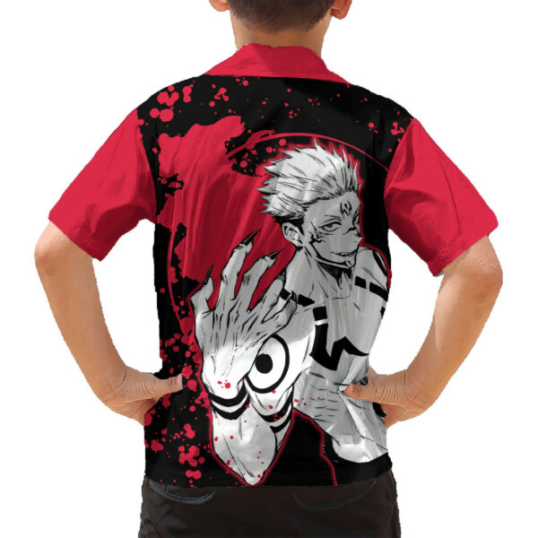 Ryomen Sukuna Jujutsu Kaisen Hawaiian Shirt Manga Style Art 6.jpg