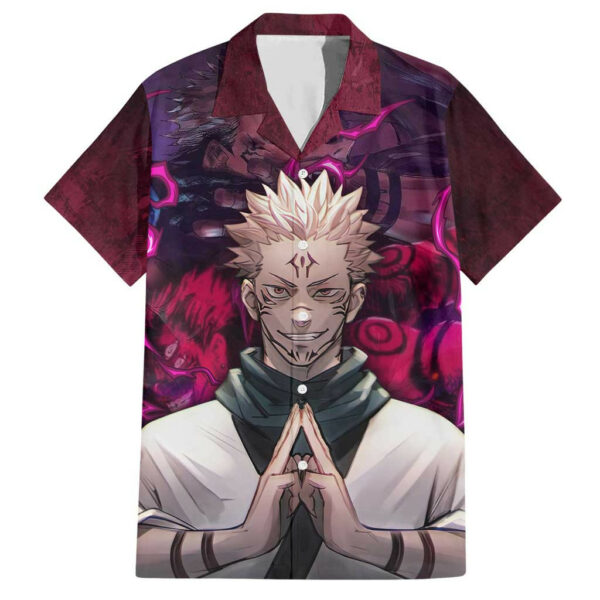 Ryomen Sukuna Jujutsu Kaisen Hawaiian Shirt Pattern Anime Mix Manga 1.jpg