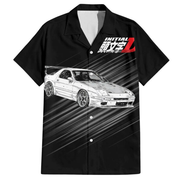 Ryosuke Takahashi RX 7 Initial D Hawaiian Shirt Manga Mix Anime 1.jpg