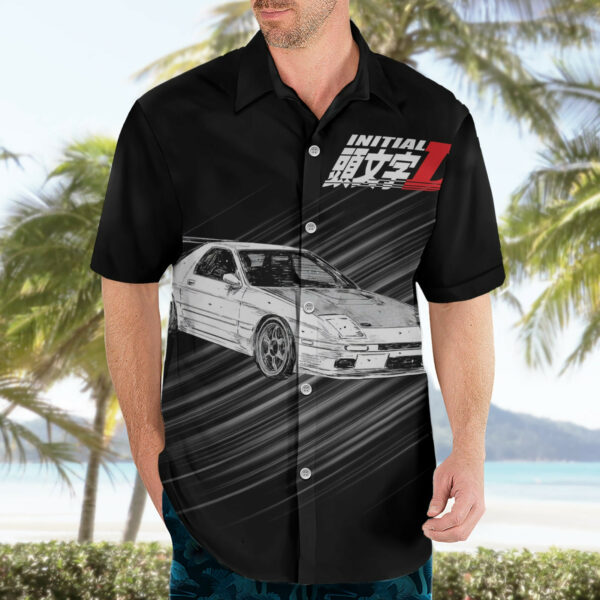 Ryosuke Takahashi RX 7 Initial D Hawaiian Shirt Manga Mix Anime 3.jpg
