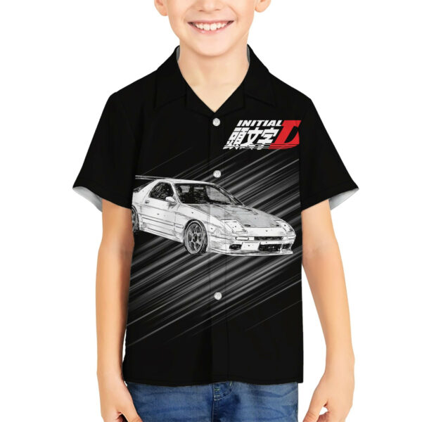 Ryosuke Takahashi RX 7 Initial D Hawaiian Shirt Manga Mix Anime 5.jpg