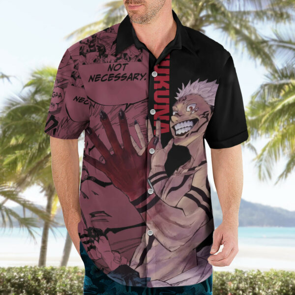 Ryoumen Sukuna Jujutsu Kaisen Manga Style Hawaiian Shirt 3.jpg