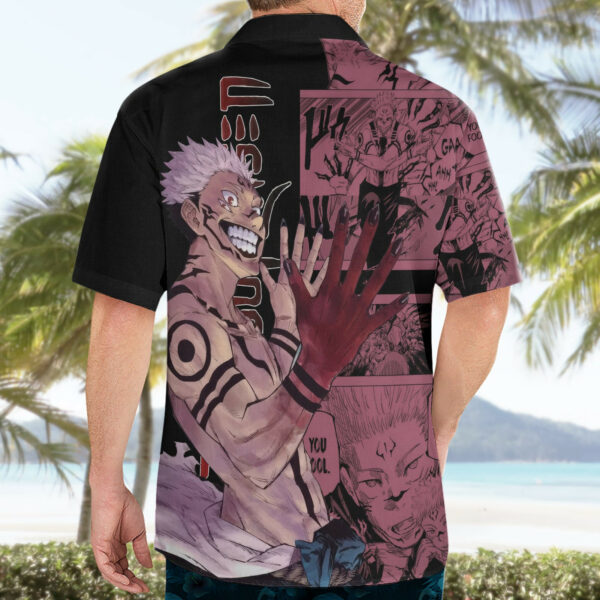 Ryoumen Sukuna Jujutsu Kaisen Manga Style Hawaiian Shirt 4.jpg