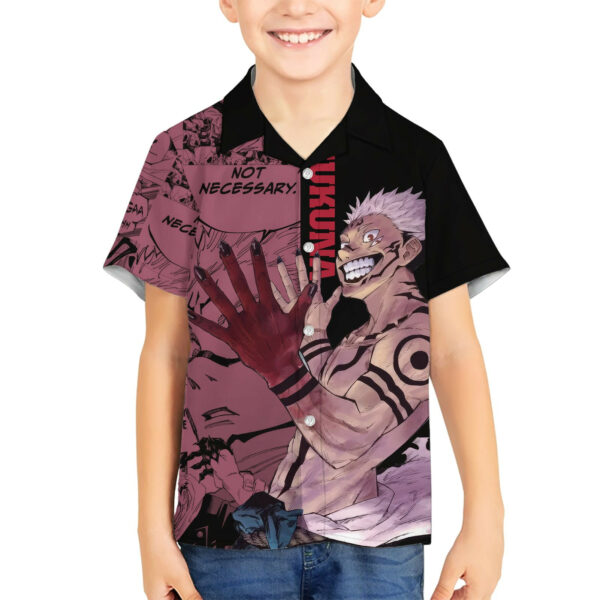 Ryoumen Sukuna Jujutsu Kaisen Manga Style Hawaiian Shirt 5.jpg