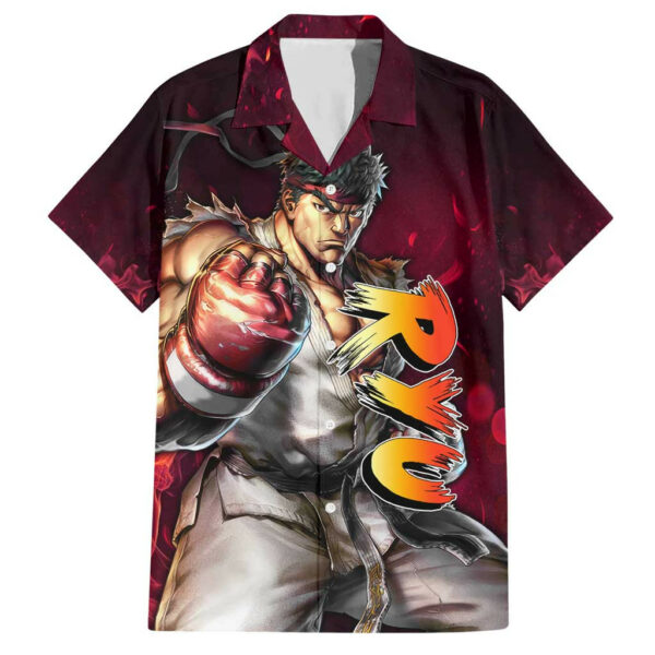Ryu Street Fighter Hawaiian Shirt Anime 1.jpg