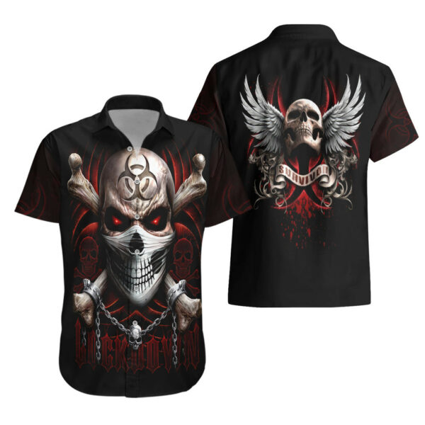 Skull Hawaiian Shirt Blood Skull Survivor 3.jpg
