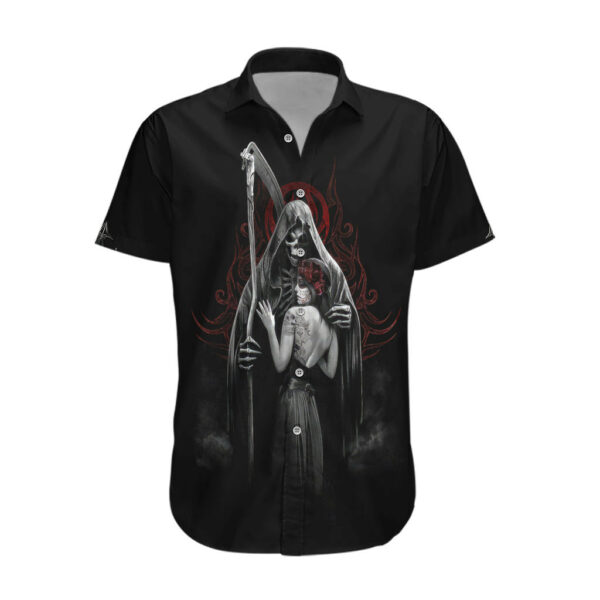 Skull Hawaiian Shirt Death Angel And Da de Muertos Girl 1.jpg
